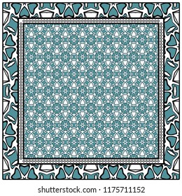 Design of a Geometric Flower Pattern. vector. for wallpaper, flyer, book, brochure