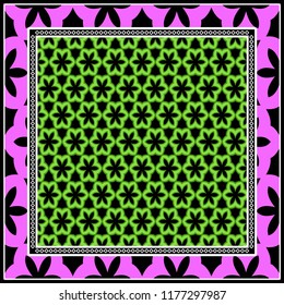 Design of a Geometric Flower Pattern. vector. for wallpaper, flyer, book, brochure