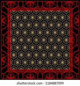 Design of a Geometric Flower Pattern. vector. for wallpaper, flyer, book, brochure