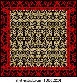 Design of a Geometric Flower Pattern. vector. for wallpaper, flyer, book, brochure