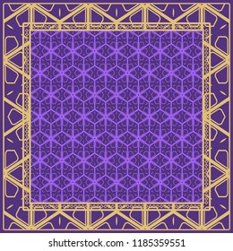Design of a Geometric Flower Pattern. vector. for wallpaper, flyer, book, brochure