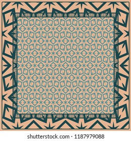 Design of a Geometric Flower Pattern. vector. for wallpaper, flyer, book, brochure