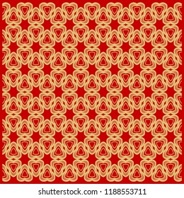 Design of a Geometric Flower Pattern. vector. for wallpaper, flyer, book, brochure