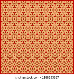 Design of a Geometric Flower Pattern. vector. for wallpaper, flyer, book, brochure