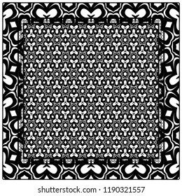 Design of a Geometric Flower Pattern. vector. for wallpaper, flyer, book, brochure