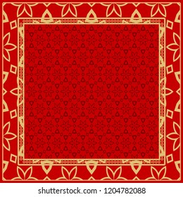 Design of a Geometric Flower Pattern. vector. for wallpaper, flyer, book, brochure