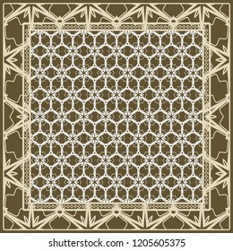 Design of a Geometric Flower Pattern. vector. for wallpaper, flyer, book, brochure