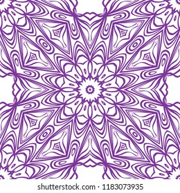 Design of a Geometric Flower seamless Pattern. vector. for wallpaper, flyer, book, brochure