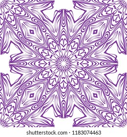 Design of a Geometric Flower seamless Pattern. vector. for wallpaper, flyer, book, brochure