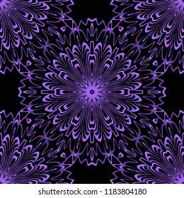 Design of a Geometric Flower seamless Pattern. vector. for wallpaper, flyer, book, brochure