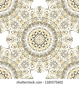 Design of a Geometric Flower seamless Pattern. vector. for wallpaper, flyer, book, brochure