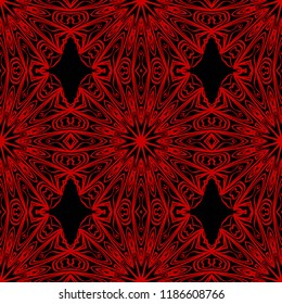 Design of a Geometric Flower seamless Pattern. vector. for wallpaper, flyer, book, brochure