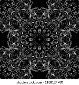 Design of a Geometric Flower seamless Pattern. vector. for wallpaper, flyer, book, brochure