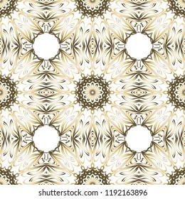 Design of a Geometric Flower seamless Pattern. vector. for wallpaper, flyer, book, brochure