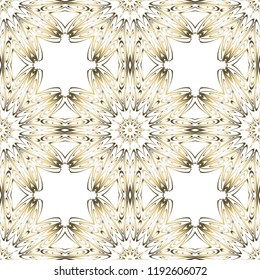 Design of a Geometric Flower seamless Pattern. vector. for wallpaper, flyer, book, brochure