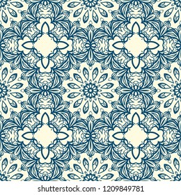 Design of a Geometric Flower seamless Pattern. vector. for wallpaper, flyer, book, brochure