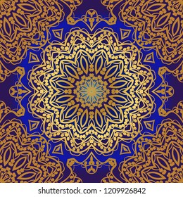 Design of a Geometric Flower seamless Pattern. vector. for wallpaper, flyer, book, brochure