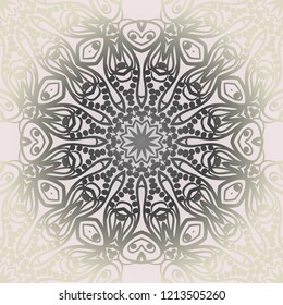 Design of a Geometric Flower seamless Pattern. vector. for wallpaper, flyer, book, brochure