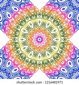 Design of a Geometric Flower seamless Pattern. vector. for wallpaper, flyer, book, brochure