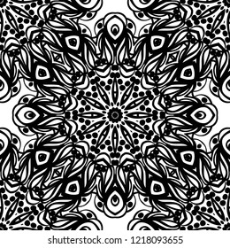 Design of a Geometric Flower seamless Pattern. vector. for wallpaper, flyer, book, brochure