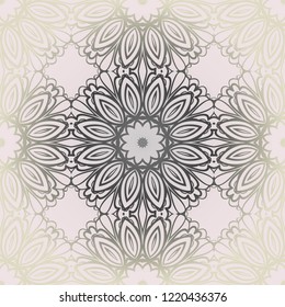 Design of a Geometric Flower seamless Pattern. vector. for wallpaper, flyer, book, brochure