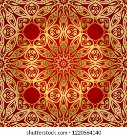Design of a Geometric Flower seamless Pattern. vector. for wallpaper, flyer, book, brochure