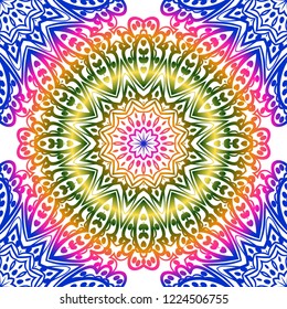 Design of a Geometric Flower seamless Pattern. vector. for wallpaper, flyer, book, brochure