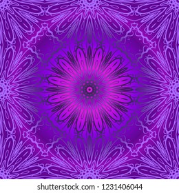 Design of a Geometric Flower seamless Pattern. vector. for wallpaper, flyer, book, brochure