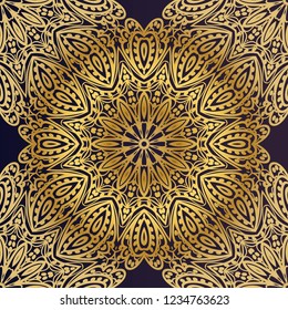 Design of a Geometric Flower seamless Pattern. vector. for wallpaper, flyer, book, brochure