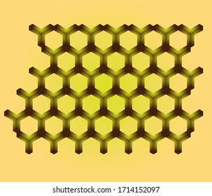 Geometrischer Wabenrahmen-Hintergrund