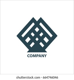 Design geometric logo for company on a white background