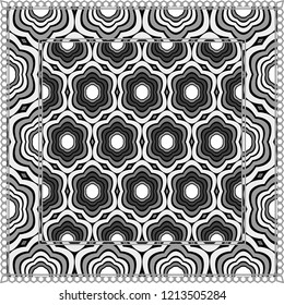 Design of a Geometric Pattern. vector. Repeating sample figure and line. For fashion interiors design, wallpaper, textile industry.