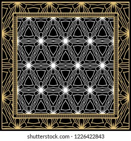 Design of a Geometric Pattern. vector. Repeating sample figure and line. For fashion interiors design, wallpaper, textile industry.
