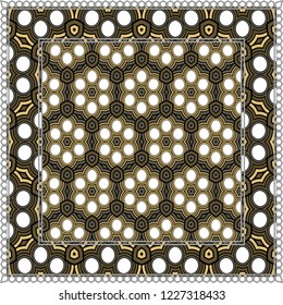 Design of a Geometric Pattern. vector. Repeating sample figure and line. For fashion interiors design, wallpaper, textile industry.