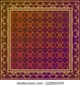Design of a Geometric Pattern. vector. Repeating sample figure and line. For fashion interiors design, wallpaper, textile industry.