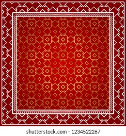 Design of a Geometric Pattern. vector. Repeating sample figure and line. For fashion interiors design, wallpaper, textile industry.