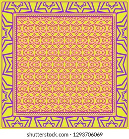 Design of a Geometric Pattern. vector. Repeating sample figure and line. For fashion interiors design, wallpaper, textile industry.