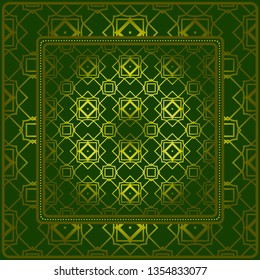 Design Of A Geometric Pattern. Vector. Repeating Sample Figure And Line. For Fashion Interiors Design, Wallpaper, Textile Industry.