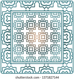Design Of A Geometric Pattern. Vector. Repeating Sample Figure And Line. For Fashion Interiors Design, Wallpaper, Textile Industry.