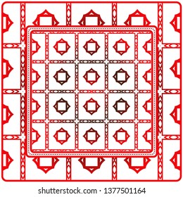 Design Of A Geometric Pattern. Vector. Repeating Sample Figure And Line. For Fashion Interiors Design, Wallpaper, Textile Industry.