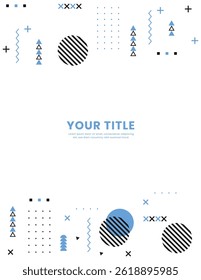 Design geometric shapes abstract background design