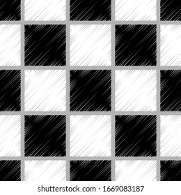 Design of geometric shapes. Hatch. Seamless pattern. Vector illustration for web design or print.
