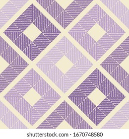 Design of geometric shapes. Mosaic of ethnic figures. Seamless pattern. Vector illustration for web design or print.