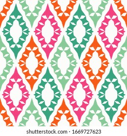 Design of geometric shapes. Rhombus. Hatch. Seamless pattern. Vector illustration for web design or print.