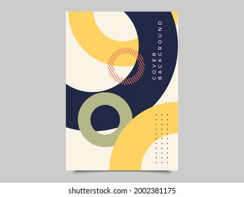 diseño de la cubierta de memphis geométricos