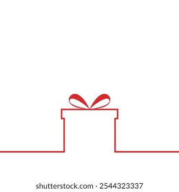 Design der Geschenkbox Thema mit weißem Hintergrund.