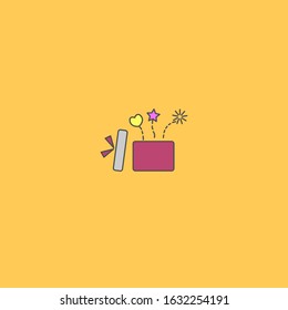 Design a gift icon template on Valentine's Day