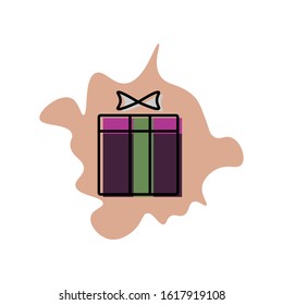 Design a gift icon template suitable for valentine