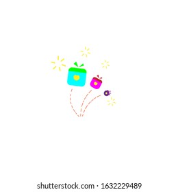 Design a gift icon template for valentine's day