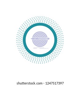 Design, goal, pencil, set, target Glyph Icon. Vector isolated illustration